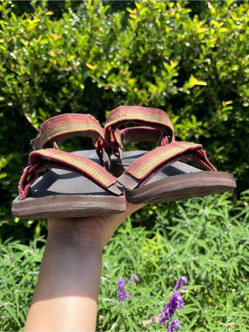 Teva Universal Original Strap Sandals Men 9 Western Aztec Gorpcore Hiking Brown